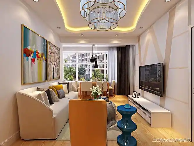 52平米爆改!现代简约52m05二居设计图片赏析--土巴兔装修效果图