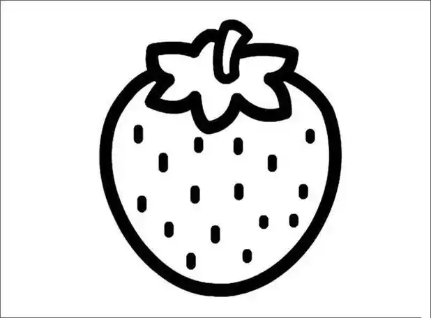 草莓怎么画_简笔画 - 搜图案网