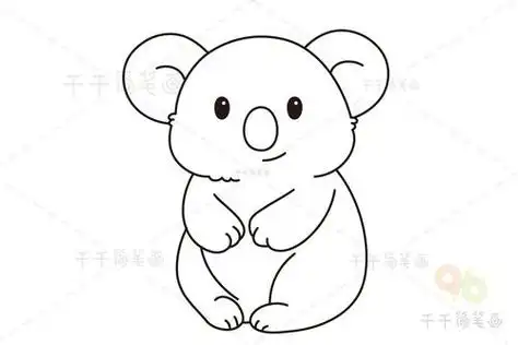 零基础简笔画 学画树袋熊陆地动物简笔画