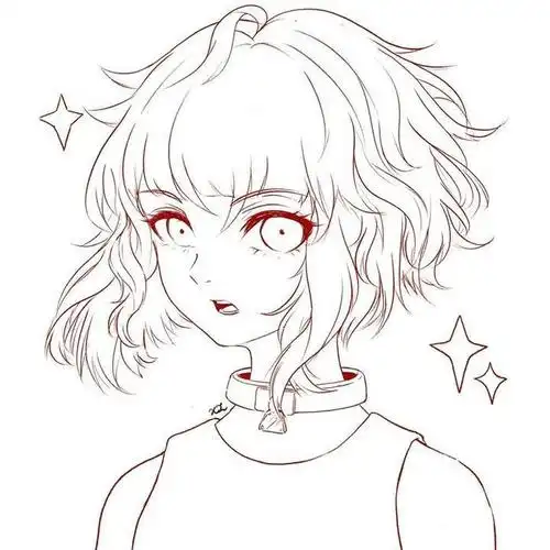 头发不会画动漫头发画法这样画头发也太简单了吧