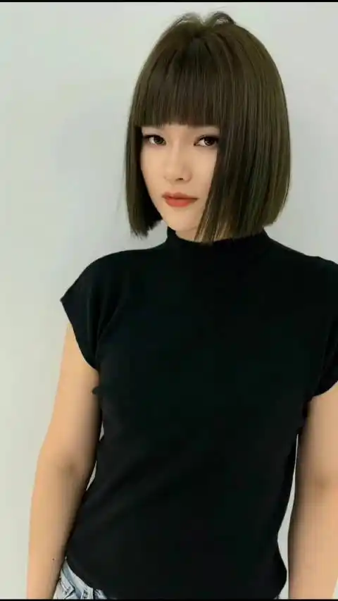 超a潮短发一刀切呀