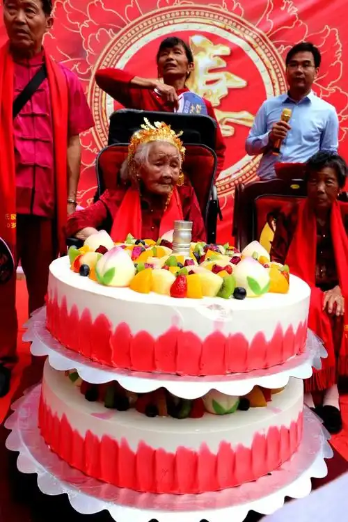 九江市柴桑区新塘乡百岁老人吴端英生日宴彰显十全十美的幸福家庭生活