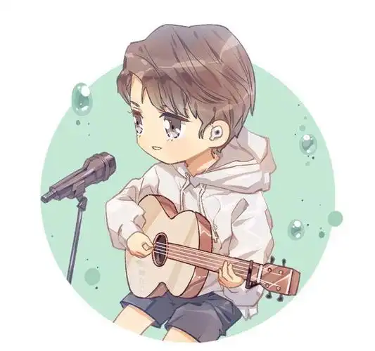191007 饭绘认真排练的歌手王源 吉他少年太可爱|王源|吉他|卡通版