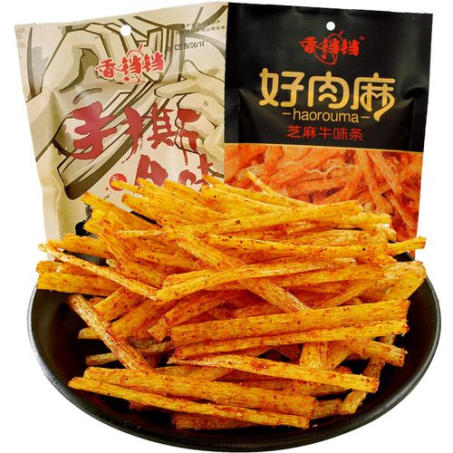 香铛铛辣条好肉麻辣条小时候的小零食90后怀旧好肉麻手 好肉麻10包