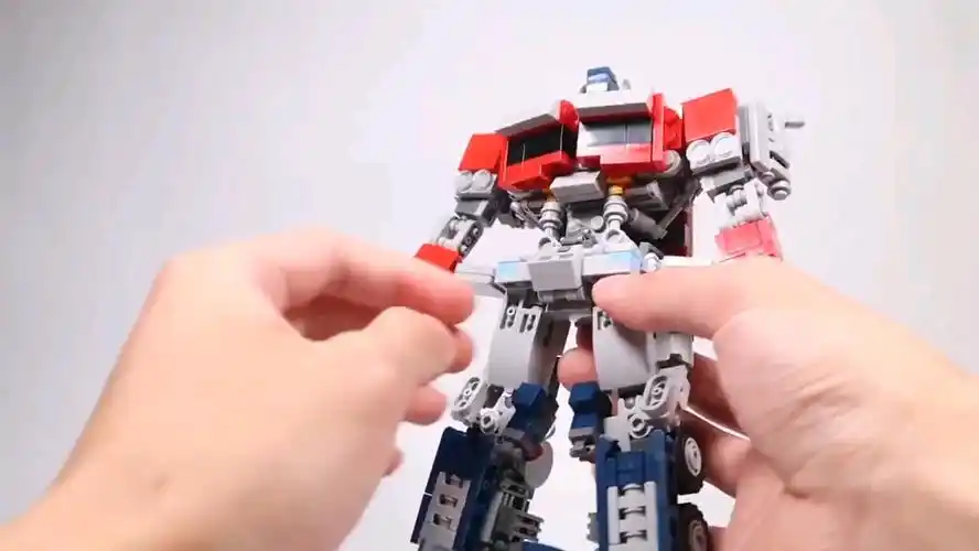 乐高变形金刚野兽崛起擎天柱moc变形展示【2】