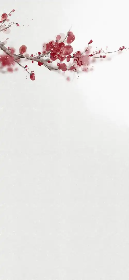 手绘古风壁纸《简约白色》壁纸就要简简单单