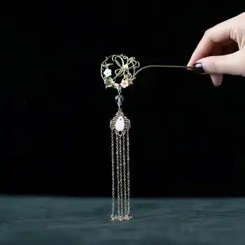 古典发簪子宫廷盘发头饰汉服新娘挽发饰品复古风步摇流苏仙气配饰