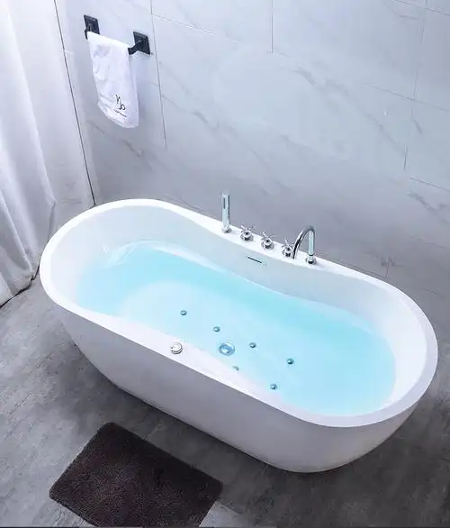 浴缸家用小户型亚克力独立网红浴盆成人冲浪泡泡按摩恒温民宿浴池