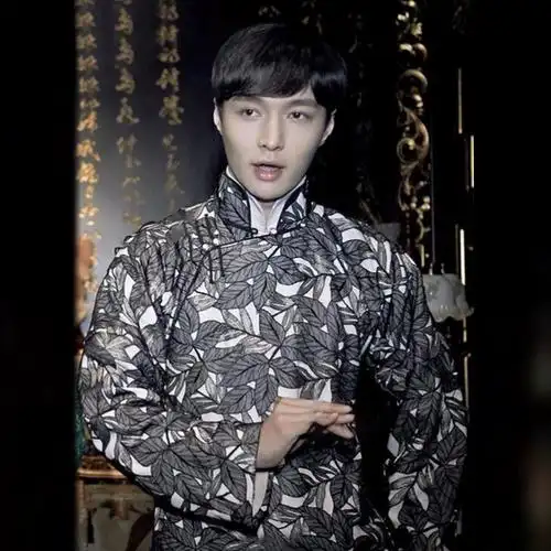 长衫白色红色民国男士长袍马褂服装影视老九门二月红张艺兴古装