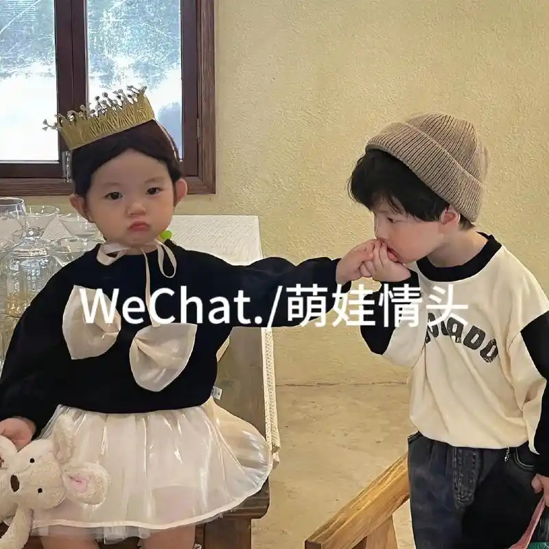 "萌娃情头,一左一右" #情侣头像 #萌娃头像 #幼崽情头  - 抖音