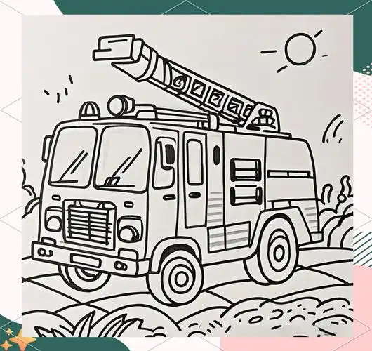 消防车简笔画绘制技巧与示例