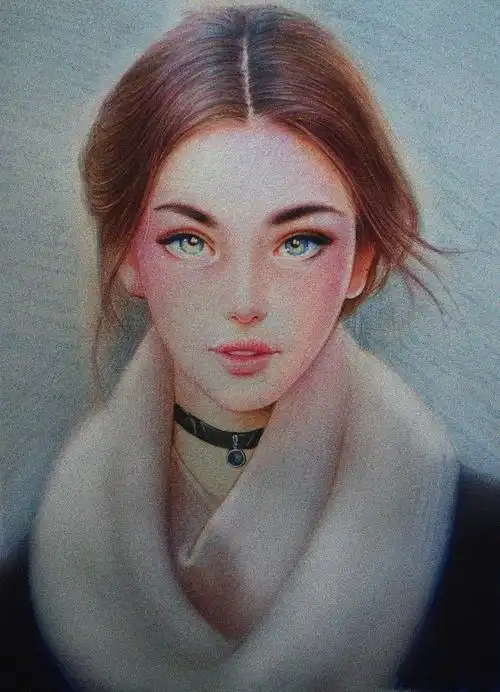 彩铅肖像