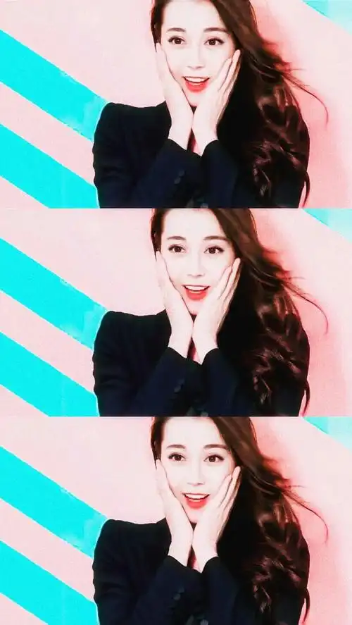 迪丽热巴三宫格美图拿图点赞扣一谢谢配合 - 堆糖,美图壁纸兴趣社区