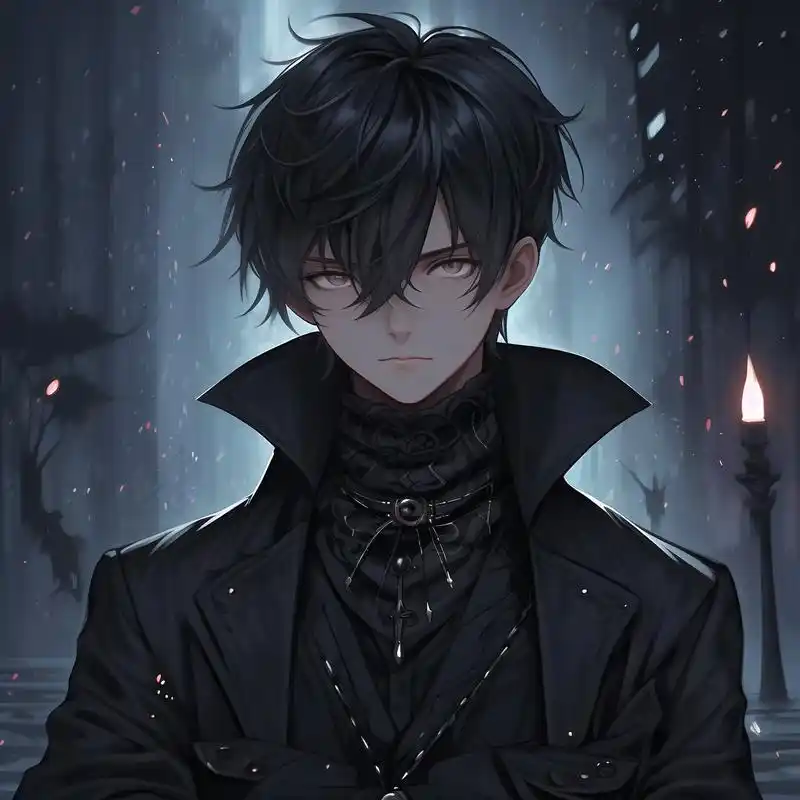 黑暗系男生头像,血瞳好帅99