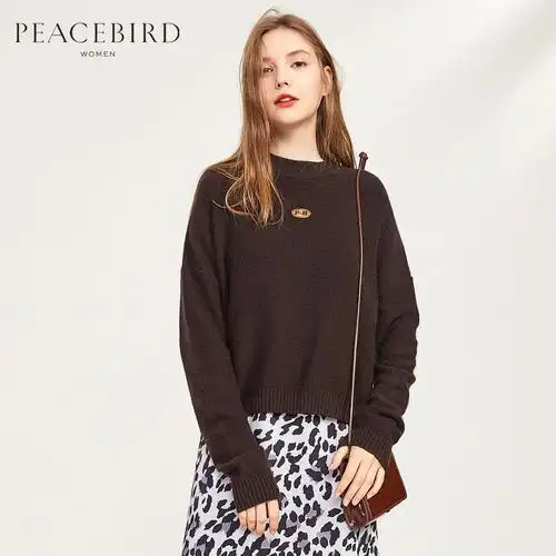 太平鸟女装毛衣套头 短款大额优惠券