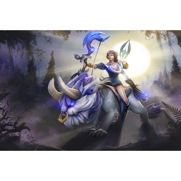 dota2 新月英姿 带载入 白虎pom 月之女祭司 米拉娜 带神箭特效