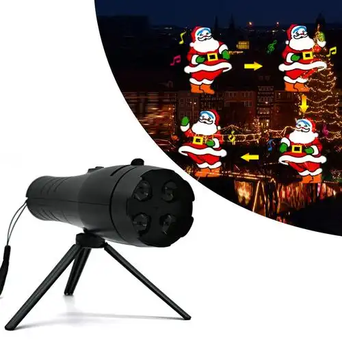 动漫圣诞插卡动画手电筒