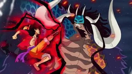 海贼王1041话,御田撕毁最终之岛日记,四档蛇人路飞使出新绝招九头蛇