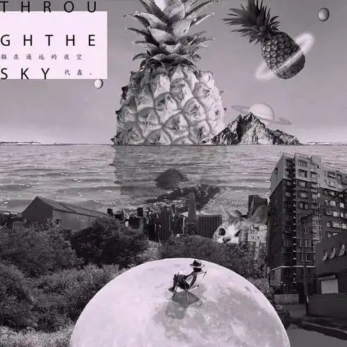 代鑫《躲在遥远的夜空》专辑封面,设计 / kidult.