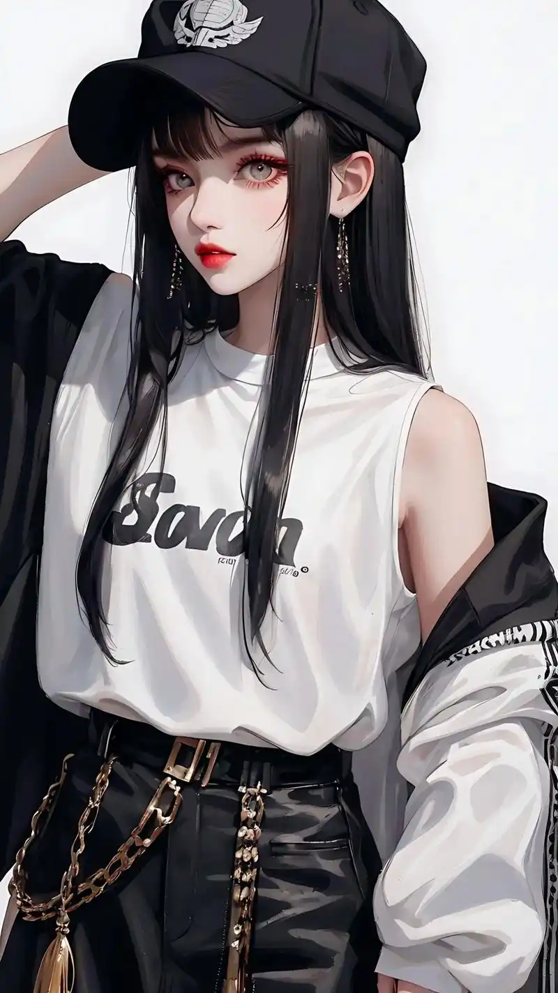 酷酷女孩壁纸老好看了.#图文热点来了 #抖音原创动漫 #宫崎 - 抖音