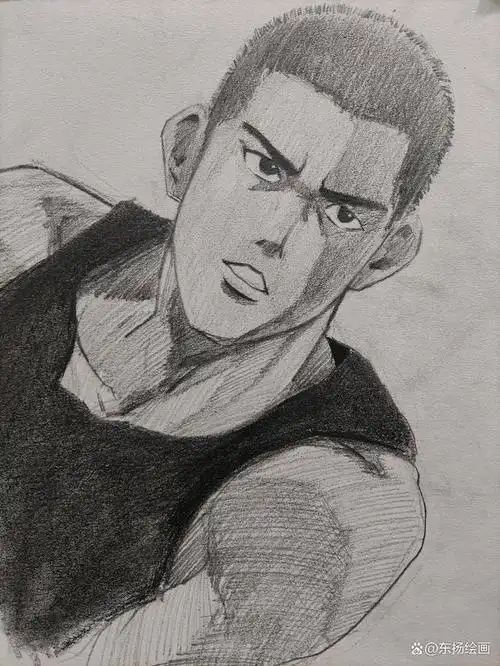 用素描画出来更震撼!《灌篮高手》的经典镜头