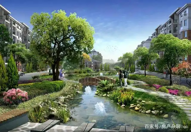 小区景观——(水系代表财气)