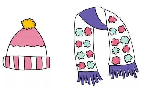 围巾简笔画怎么画