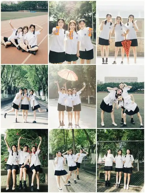 让我看看是谁拍毕业照还不会摆动作再次分享一波元气日系毕业照姿势大