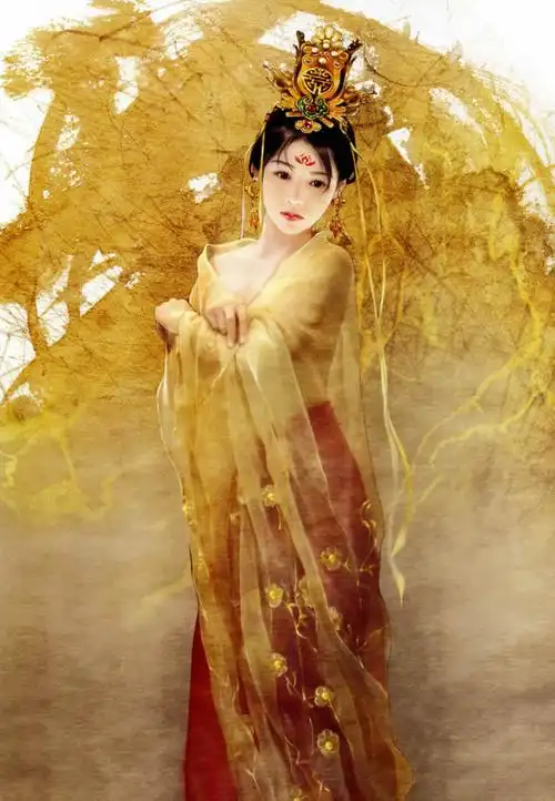 仙女的一世情缘漂亮手绘古装美女图片