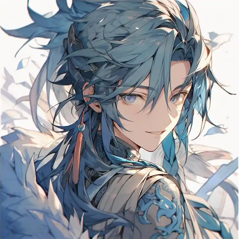 男生头像 | 第十三期 蓝发系列 梦幻纯青 酷 犹如蓝色的微风,轻盈而