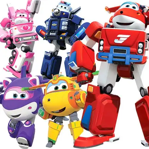 奥迪双钻超级飞侠玩具乐迪小爱包警长变形机器人第七季雪儿飞机侠 多