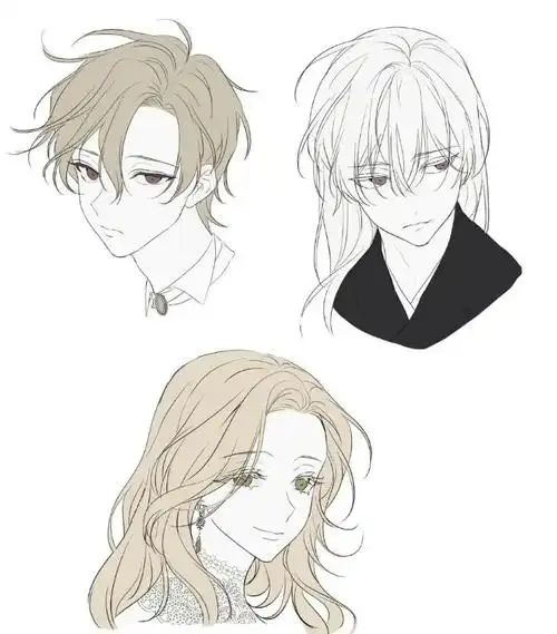 板绘教程男头发型教程