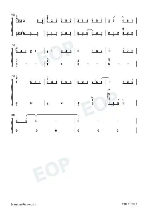 小段-汪苏泷双手简谱预览4