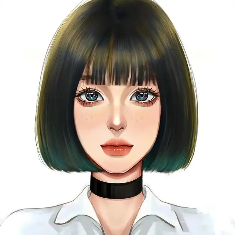 女生头像手绘 #柳河mrchen发型设计   评论拿图 - 抖音