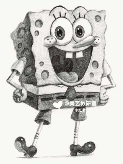 素描海绵宝宝含步骤图
