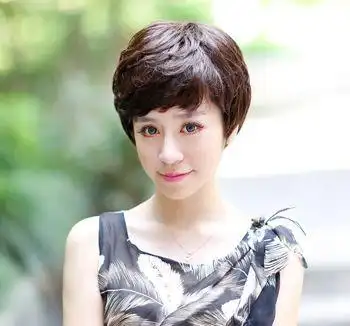 2016年中年妇女烫发短发发型 中年麦穗烫短发(3)