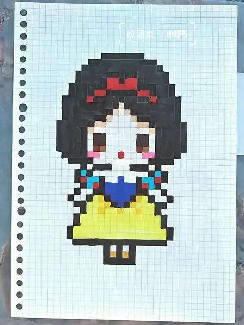 迪士尼公主方格画5