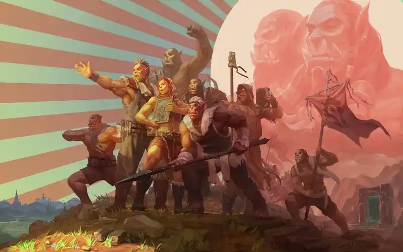 画师好有才魔兽世界兽人主题前进吧部落