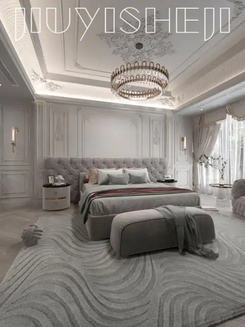 法式风格大卧室沉浸在浪漫与温馨进入梦乡