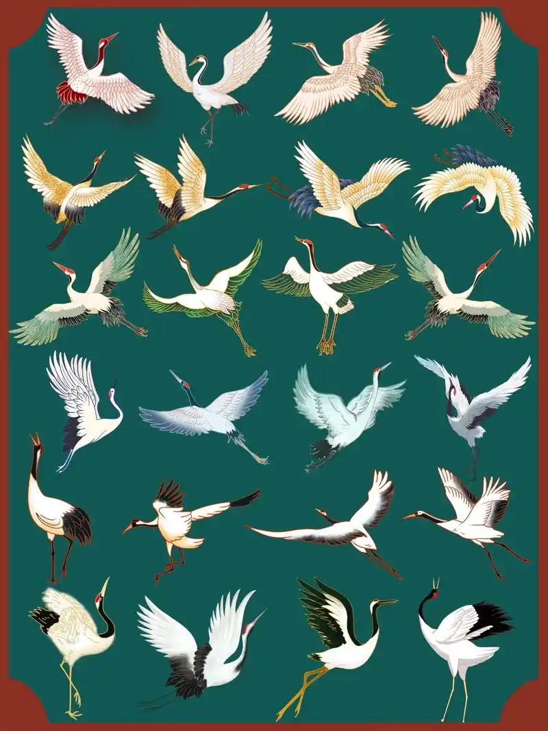 🦩国潮素材【仙鹤】|70组古风仙鹤.🦢今日分享仙鹤素材 - 抖音