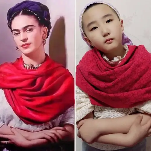 居家微生活 模仿乐无穷  本周仍然有新作:马一鸣同学模仿的墨西哥画家