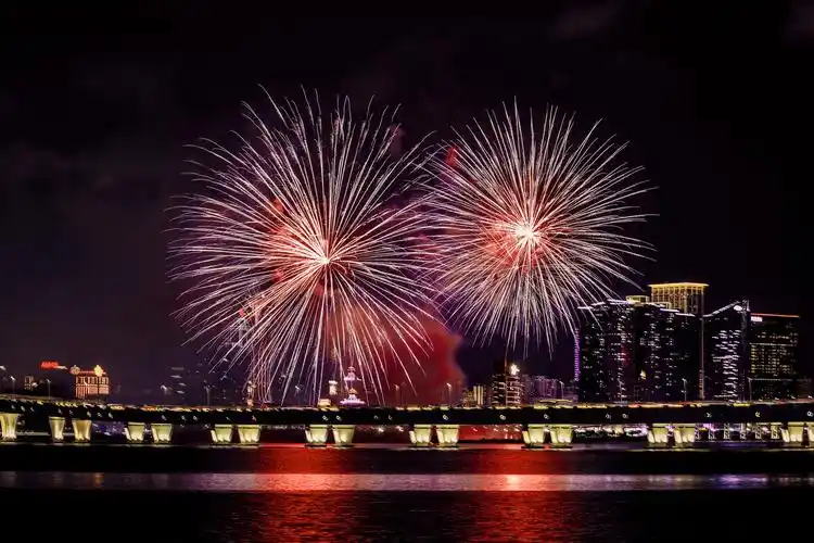 的照片好看的烟花烟花与人空中的烟花烟花一瞬间烟花最美瞬间烟花人
