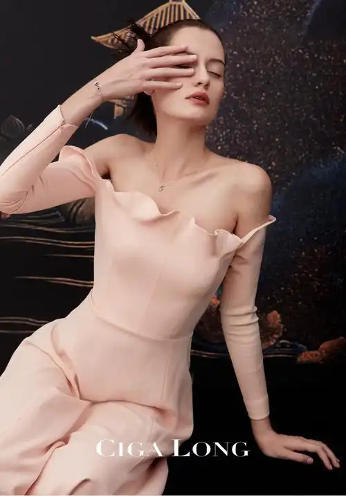 jewelry/ciga long jewelry赵丽颖 925纯银项链女 原创设计明星同款