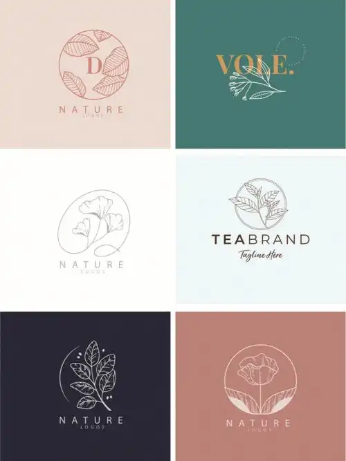 logo创意花店小清新logo设计