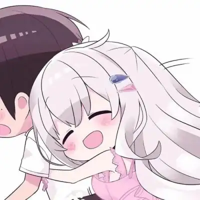 q版可爱动漫情头一对两张