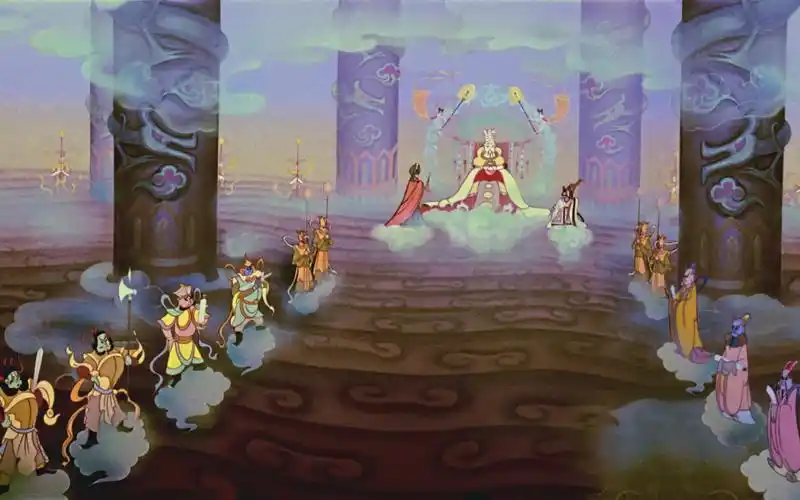 大闹天宫经典卡通场景