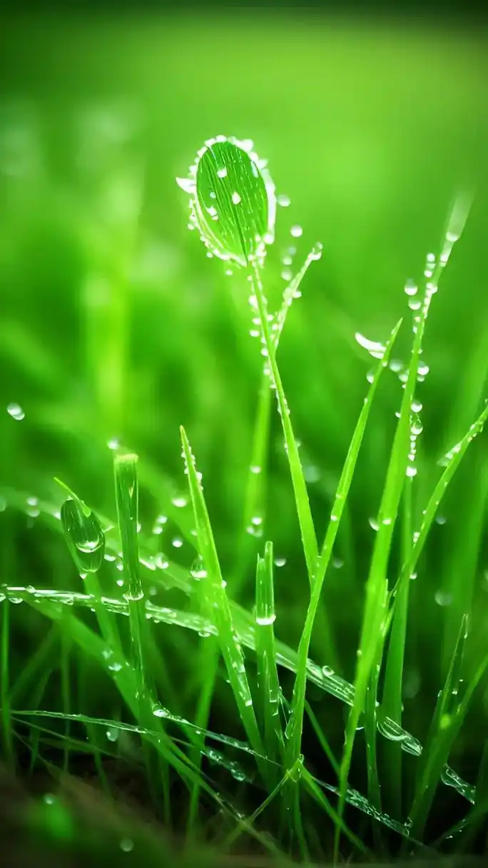 美丽养眼的小草.#高清壁纸 #大自然的美无处不在 #治愈系风 - 抖音