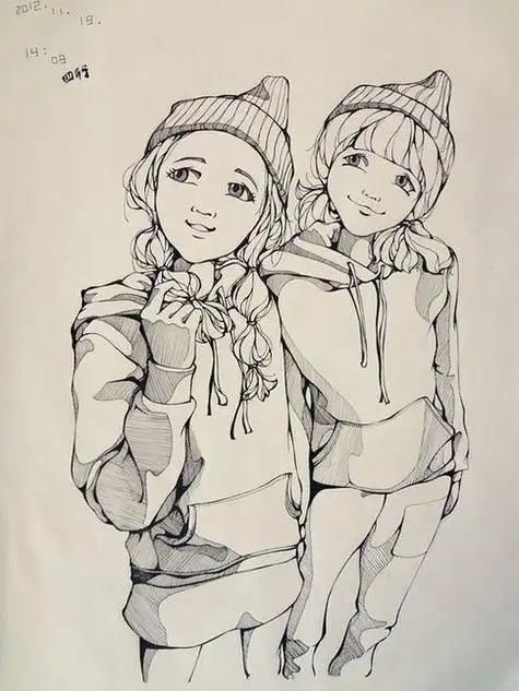 速写卡通人物简笔画