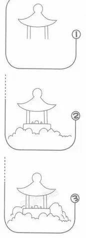古代亭子简笔画