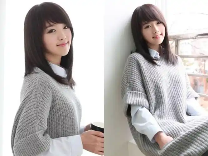 自然柔顺的自然直发齐肩发型长度适中,尤其好打理,所以一直深受都市